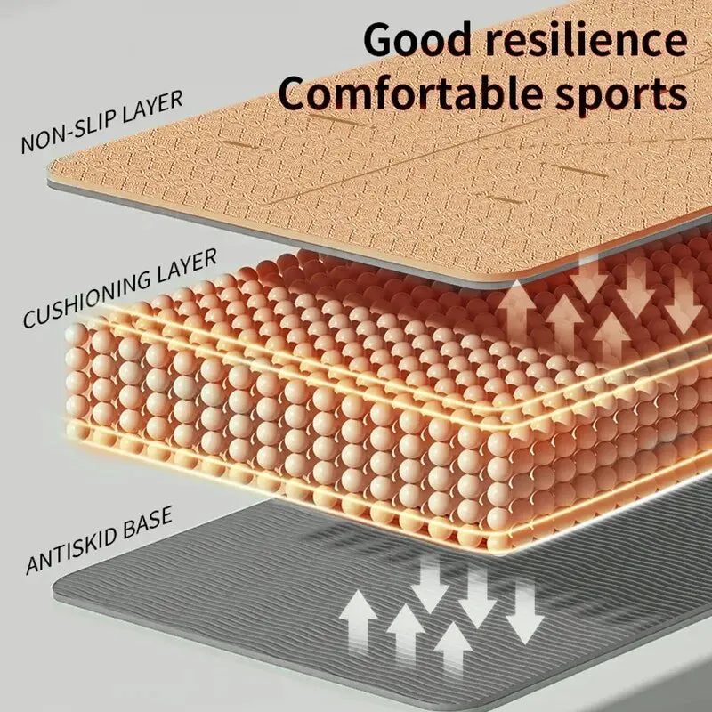 WESTTUNE Non-Slip Yoga Mat with Strap & Bag